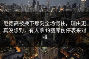厄德高被换下那刻全场愣住，理由更真没想到，有人拿49图库伤停表来对照
