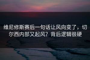 维尼修斯赛后一句话让风向变了，切尔西内部又起风？背后逻辑很硬