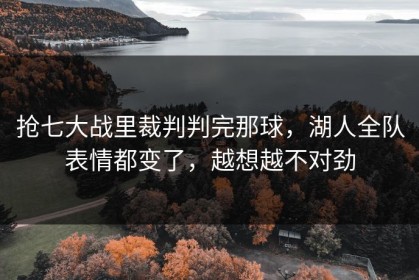 抢七大战里裁判判完那球，湖人全队表情都变了，越想越不对劲
