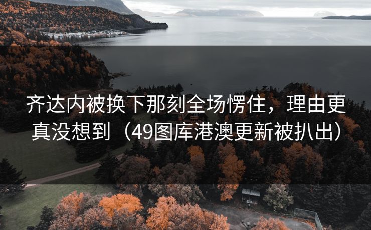 齐达内被换下那刻全场愣住，理由更真没想到（49图库港澳更新被扒出）